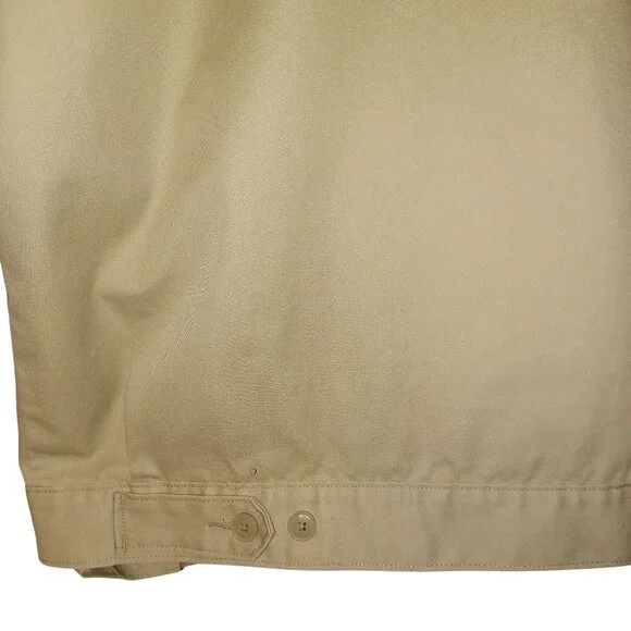 Dickies Mens Eisenhower Beige Quilt Lined Jacket Size 2XLL Front Zip 3 Pockets - Picture 5 of 11